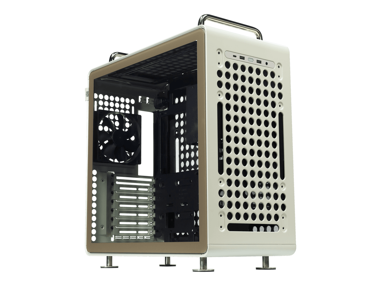 Cooler Master QUBE 540 ATX Mid-Tower PC Case - Highly Customizable Modular Computer Chassis with Movable I/O Panel, Multi-Position PSU Mount