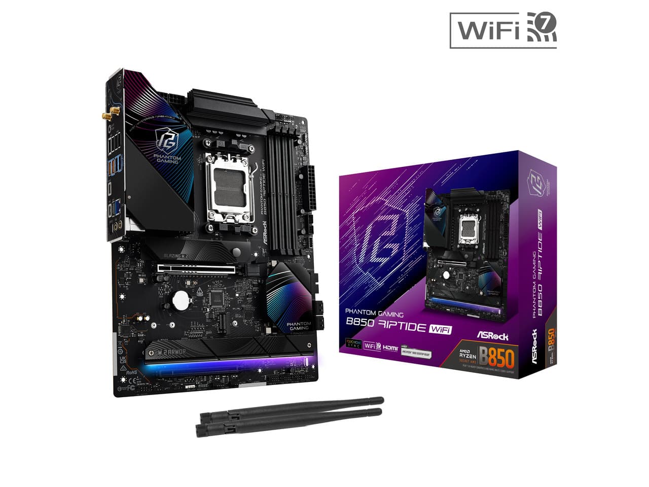 ASRock B850 RIPTIDE WIFI AM5 ATX Motherboard