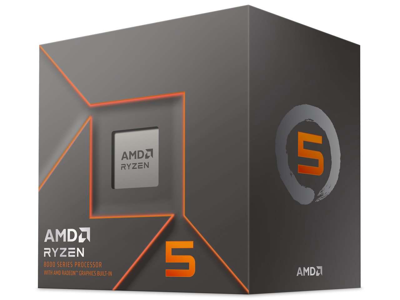AMD Ryzen 5 8500G - Ryzen 5 8000-G Series 6-Core 3.5 GHz Socket AM5 65W AMD Radeon 740M Desktop CPU Processor - 100-100000931BOX