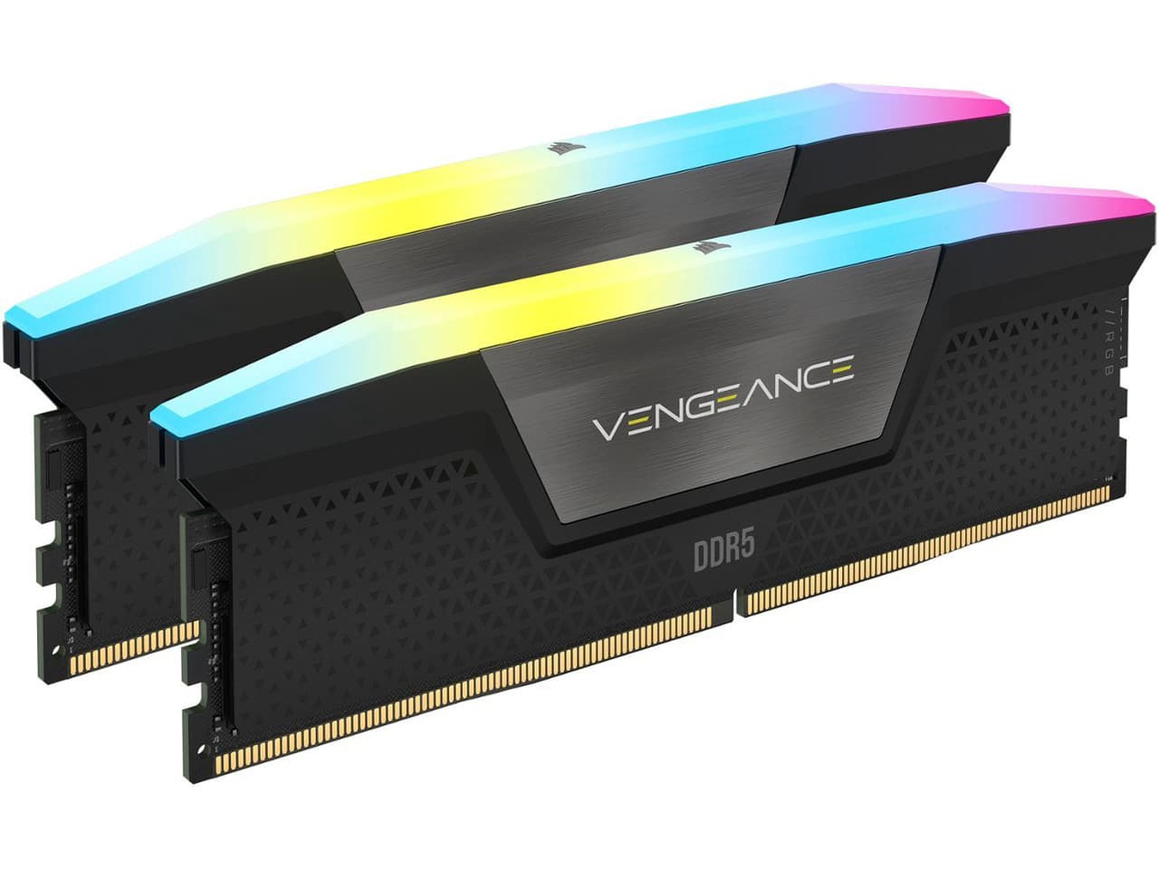 CORSAIR Vengeance RGB 64GB (2 x 32GB) 288-Pin PC RAM DDR5 5200 (PC5 41600) Intel XMP 3.0 Desktop Memory Model CMH64GX5M2B5200C40