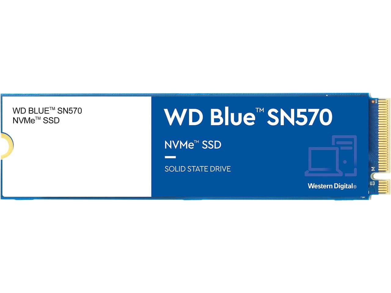 Western Digital WD Blue SN570 NVMe M.2 2280 1TB PCI-Express 3.0 x4, NVMe v1.4 TLC Internal Solid State Drive (SSD) WDS100T3B0C