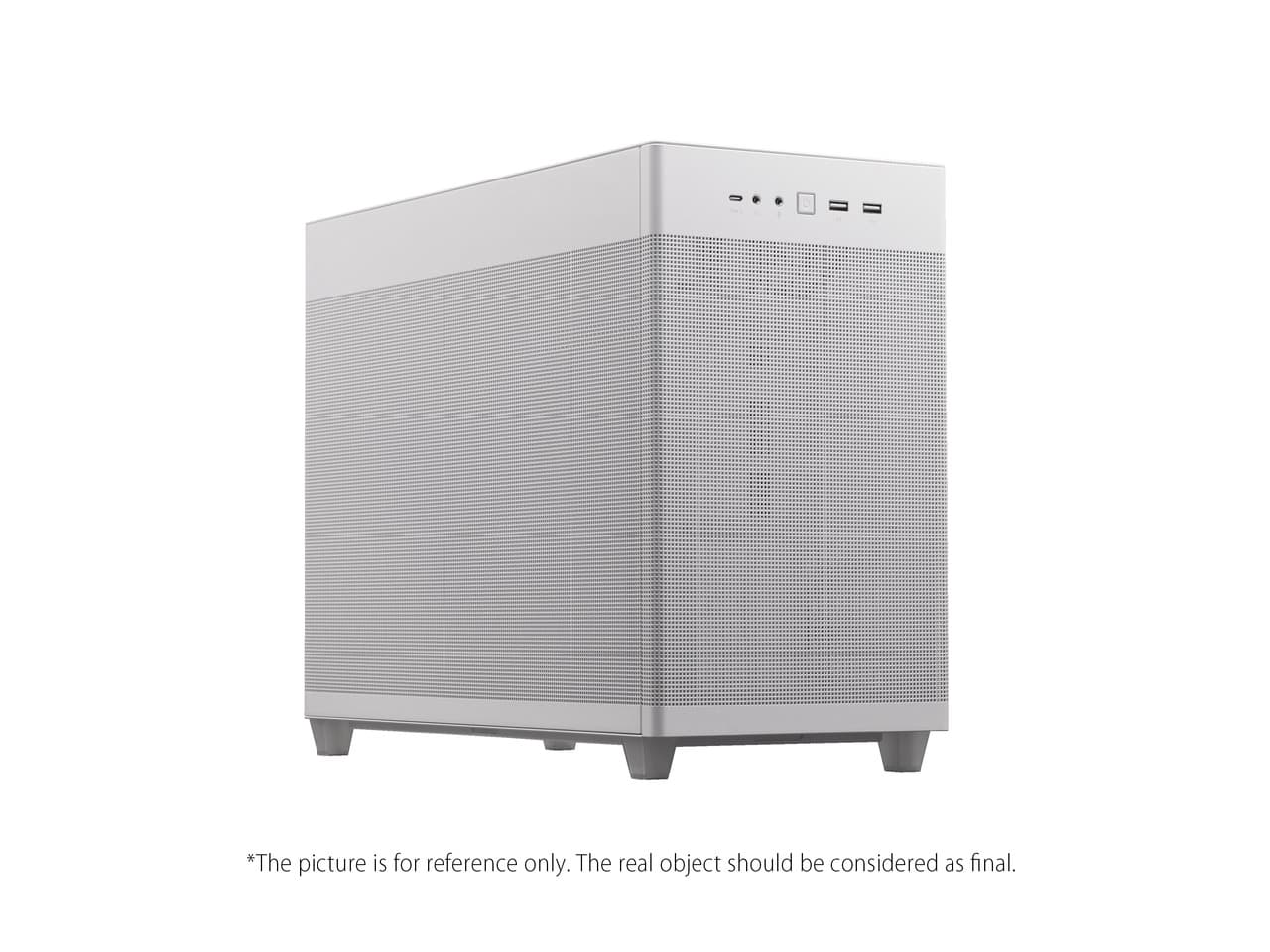 ASUS AP201 Type-C Airflow-focused Micro-ATX,Mini-ITX Computer Case, Support 360/280 Liquid Cooling White