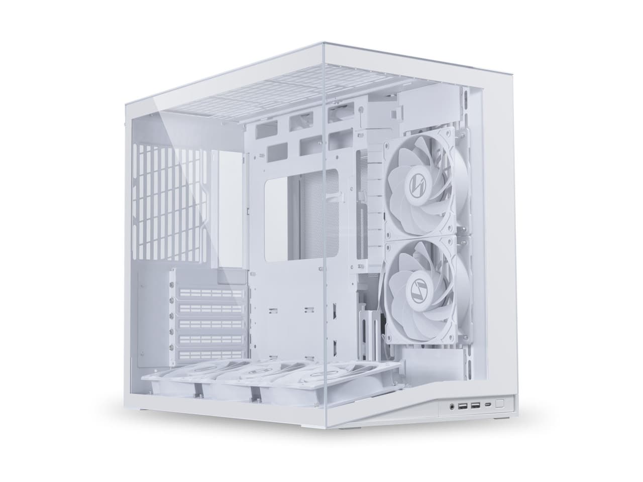 LIAN LI O11D MINI V2 Flow | Compact ATX Mid-Tower Airflow Computer Case | Panoramic View | High-Performance Airflow | Includes 5 x 120mm Reverse Blade Fans