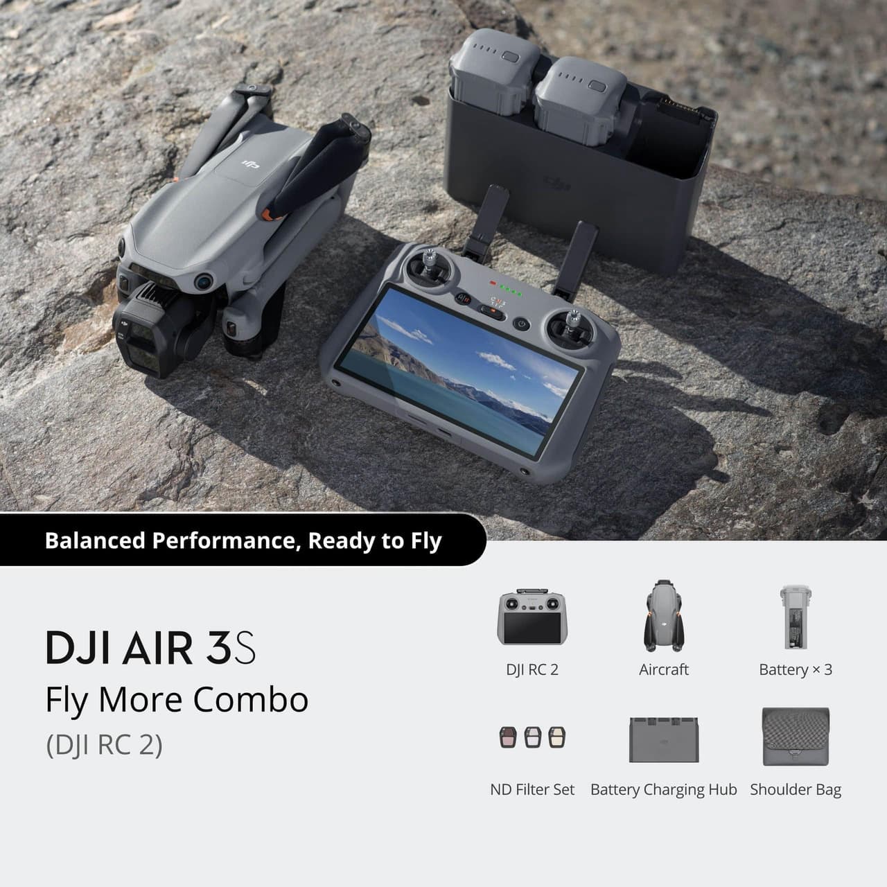 DJI Air 3S Drone with RC-N3 Controller