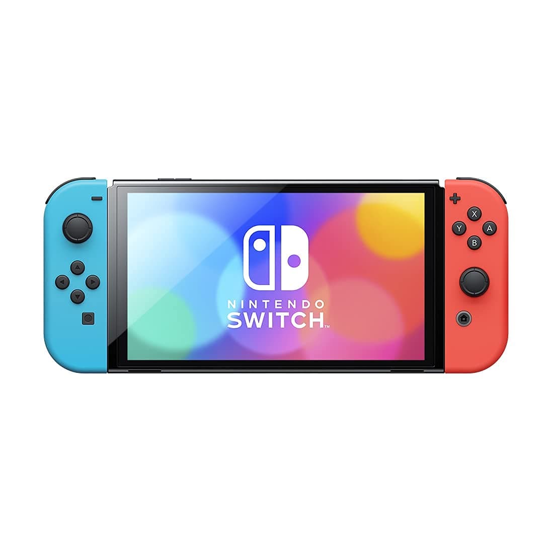 Nintendo Switch OLED Model with Neon Red/Blue Joy-Con (Renewed)