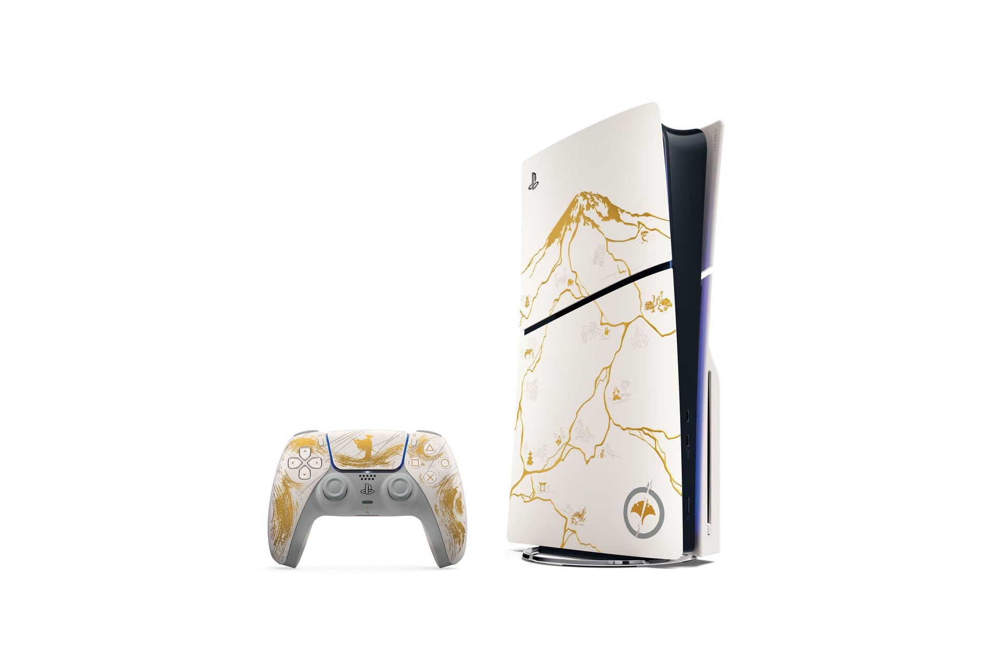 Sony PlayStation 5 Slim 1TB Ghost of Yotei Gold Limited Edition Bundle