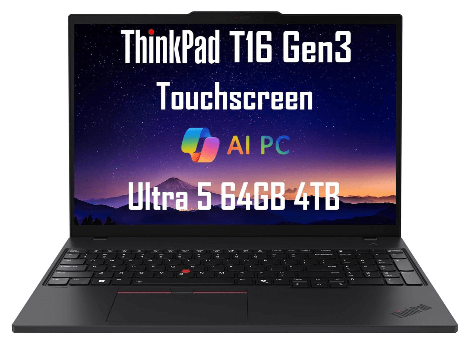 Lenovo - Upgraded - T16 Gen 2 21HH001MUS Laptop, i7-1355U, 32GB, 1TB SSD, 16.0" Wide UXGA (1920x1200), Intel UHD, Win 11 Pro - Storm Grey