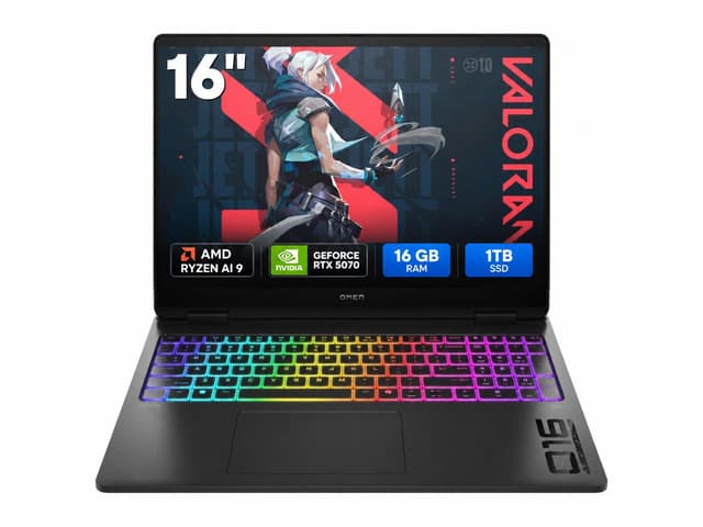 HP OMEN MAX 16-ak0010ca Ryzen AI 9 HX 375 RTX 5070 16GB 1TB Black