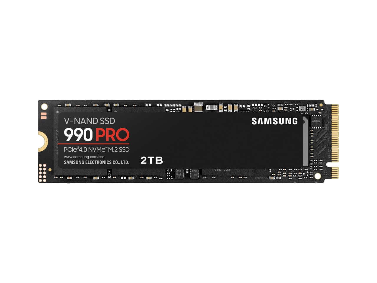 SAMSUNG 990 PRO 2TB SSD, PCIe Gen4 M.2 2280, Seq. Read Speeds Up-to 7,450MB/s, Non-Heatsink (MZ-V9P2T0B/AM)