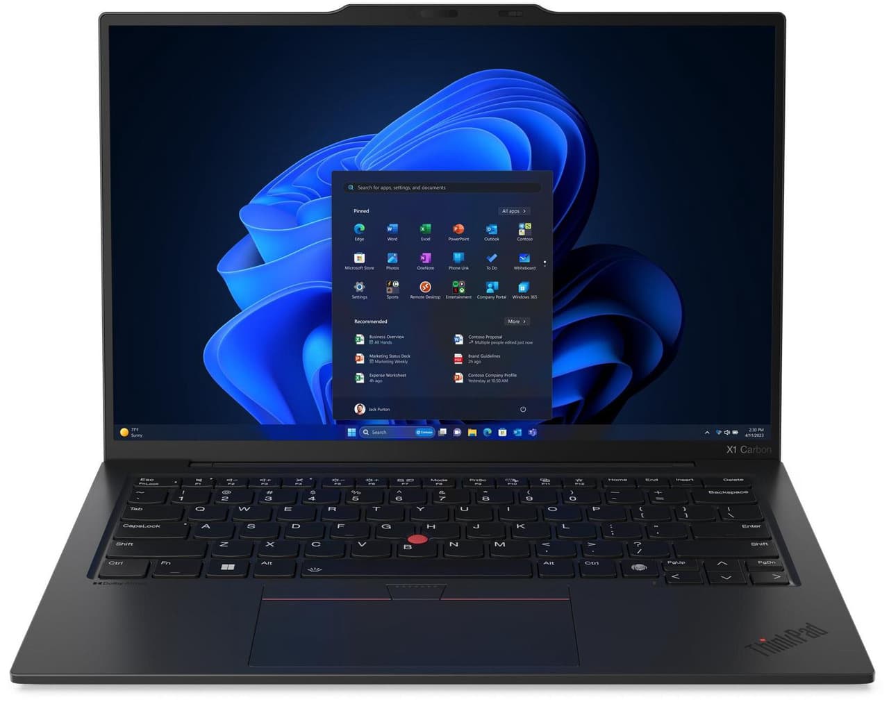 Lenovo - Upgraded - ThinkPad X1 Carbon Gen 12 14" FHD+ Laptop - AI PC - Intel Core Ultra 5 - 16GB RAM - 1TB SSD - Thunderbolt - Win11Pro - Jet Black