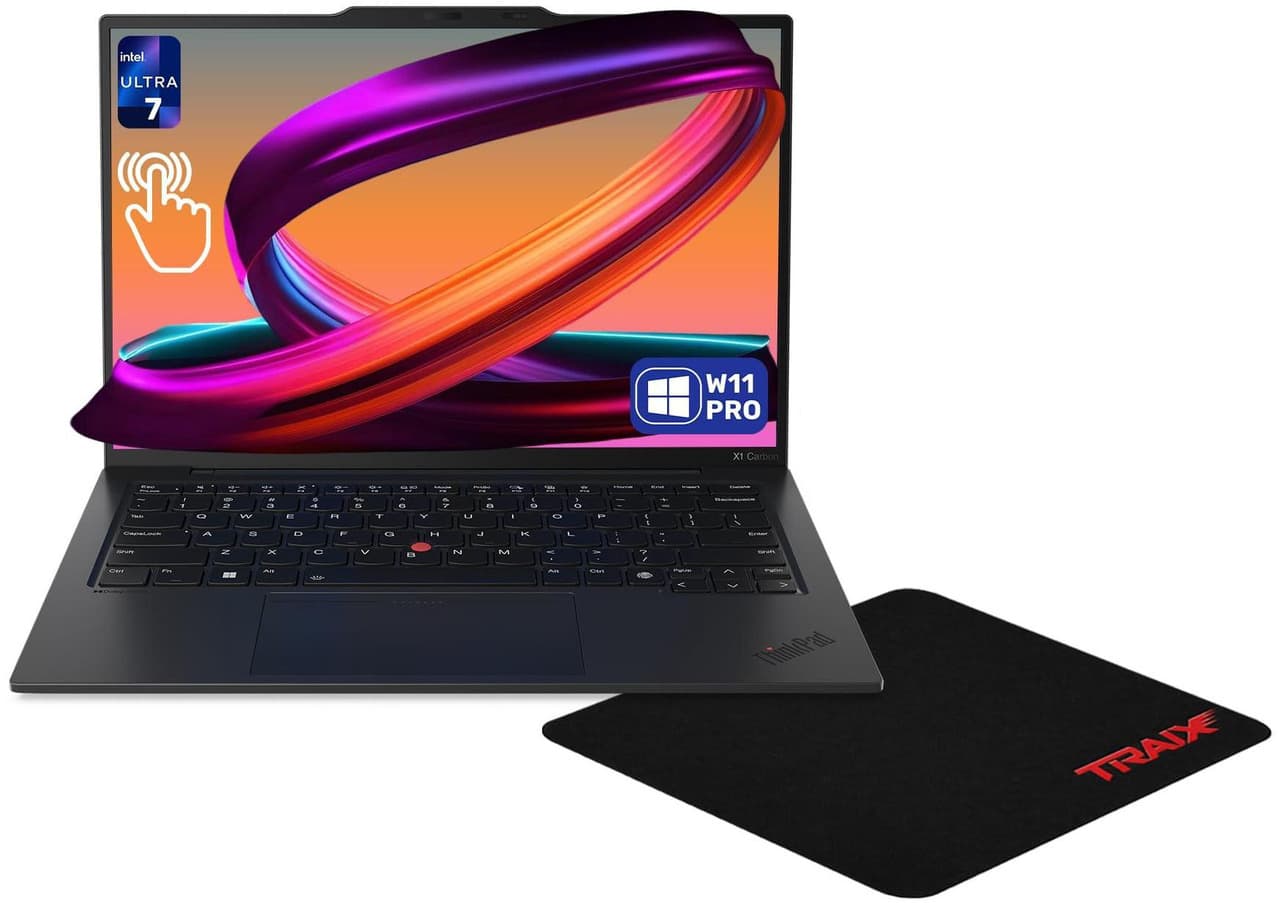 Lenovo - Intel Ultra 7 (Series 1) - Intel UHD Graphics - DDR5 6400 16GB Memory - ThinkPad - Black - 1920x1200 - X1 Carbon Gen 12 - 4TB NVMe SSD - Thin