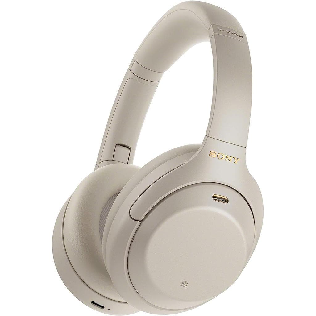 Sony WH-1000XM4 Wireless Noise Cancelling Headphones – Gold (Refurbished, Fair)
