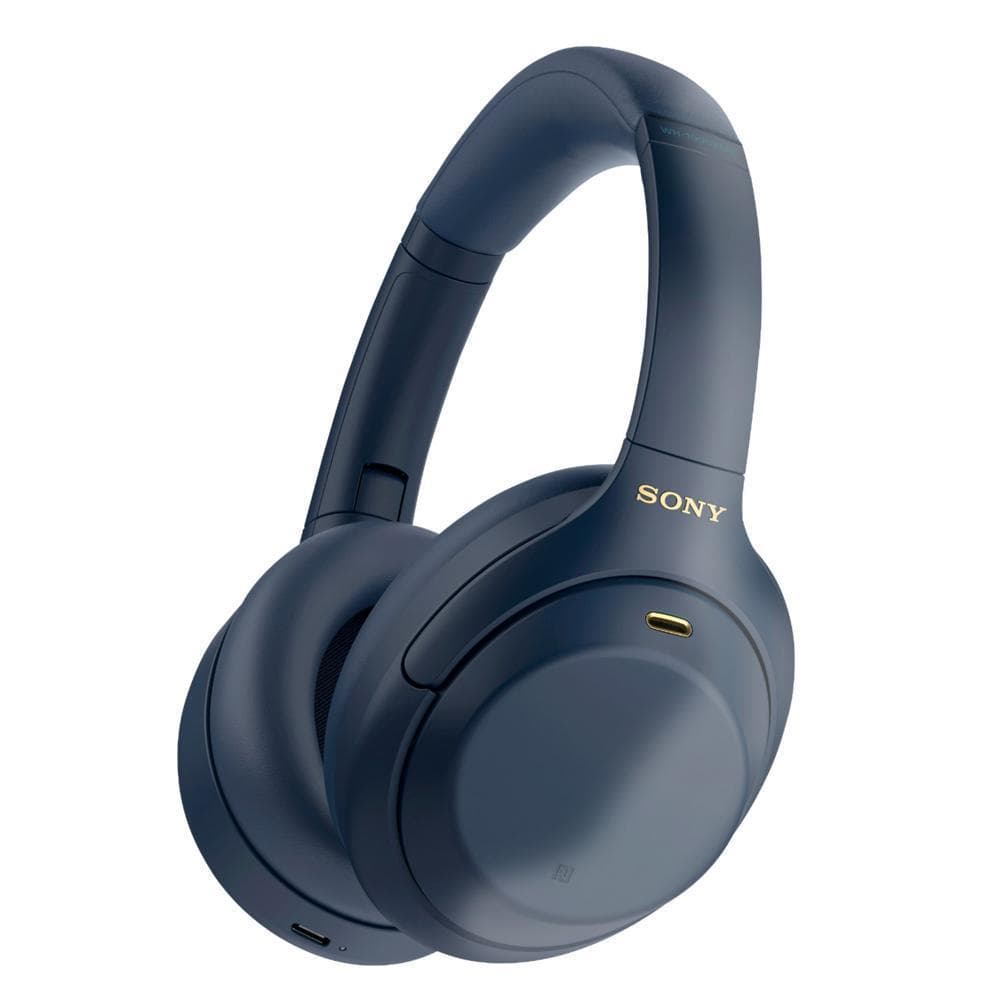 Sony WH-1000XM4 Wireless Noise Cancelling Headphones – Blue (Refurbished, Excellent)