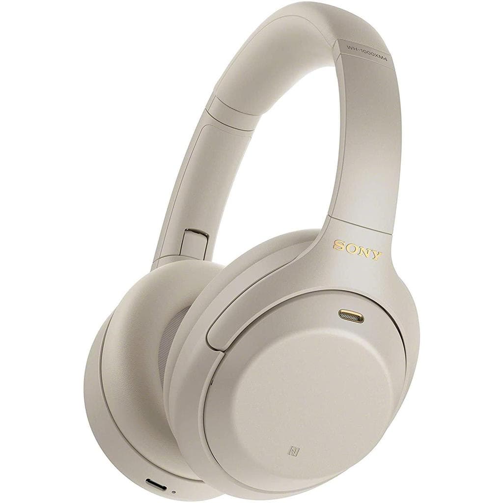 Sony WH-1000XM4 Wireless Noise Cancelling Headphones – Silver (Refurbished, Good)