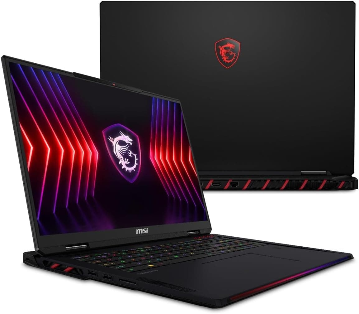 MSI Raider A18 HX 18" UHD+ 120Hz Mini LED Gaming Laptop - AMD Ryzen 9 9955HX3D, NVIDIA GeForce RTX 5080 16GB, 32GB DDR5, 2TB NVMe SSD
