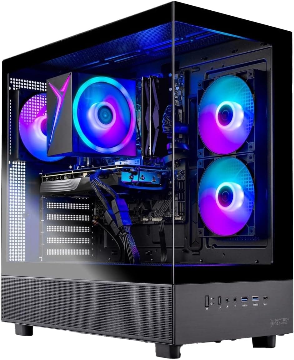 SkyTech Azure 3 Ryzen 7 5700 RTX 5060 Gaming Desktop