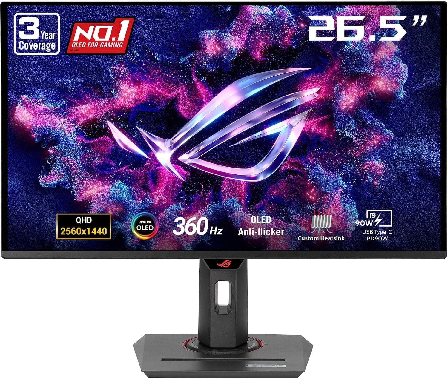 ASUS ROG Strix XG27ACDNG 26.5" OLED 2560x1440 360Hz Gaming Monitor