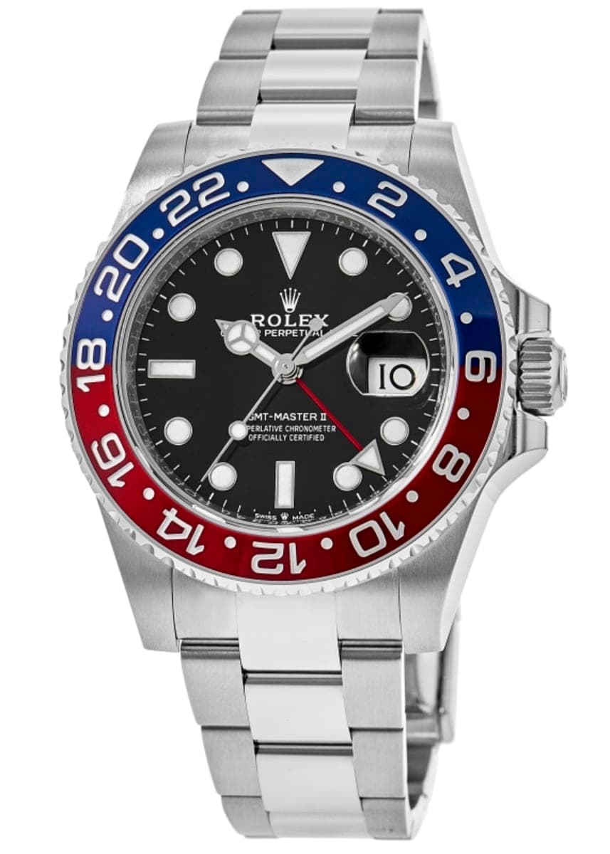 Rolex GMT Master ll Pepsi Bezel Oyster Bracelet Men's Watch M126710BLRO-0002