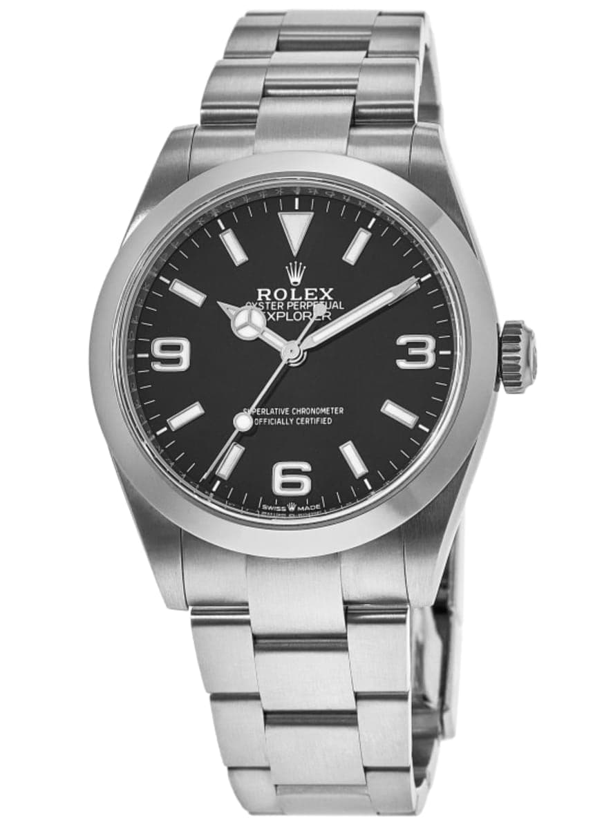 Rolex Explorer 40 Black Dial Oystersteel Oyster Bracelet Men's Watch M224270-0001
